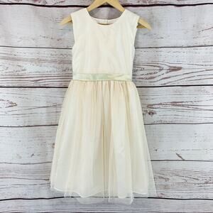 Younghearts cream gold sparkle tulle formal dress